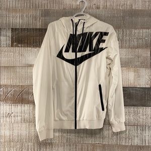 White nike windbreaker